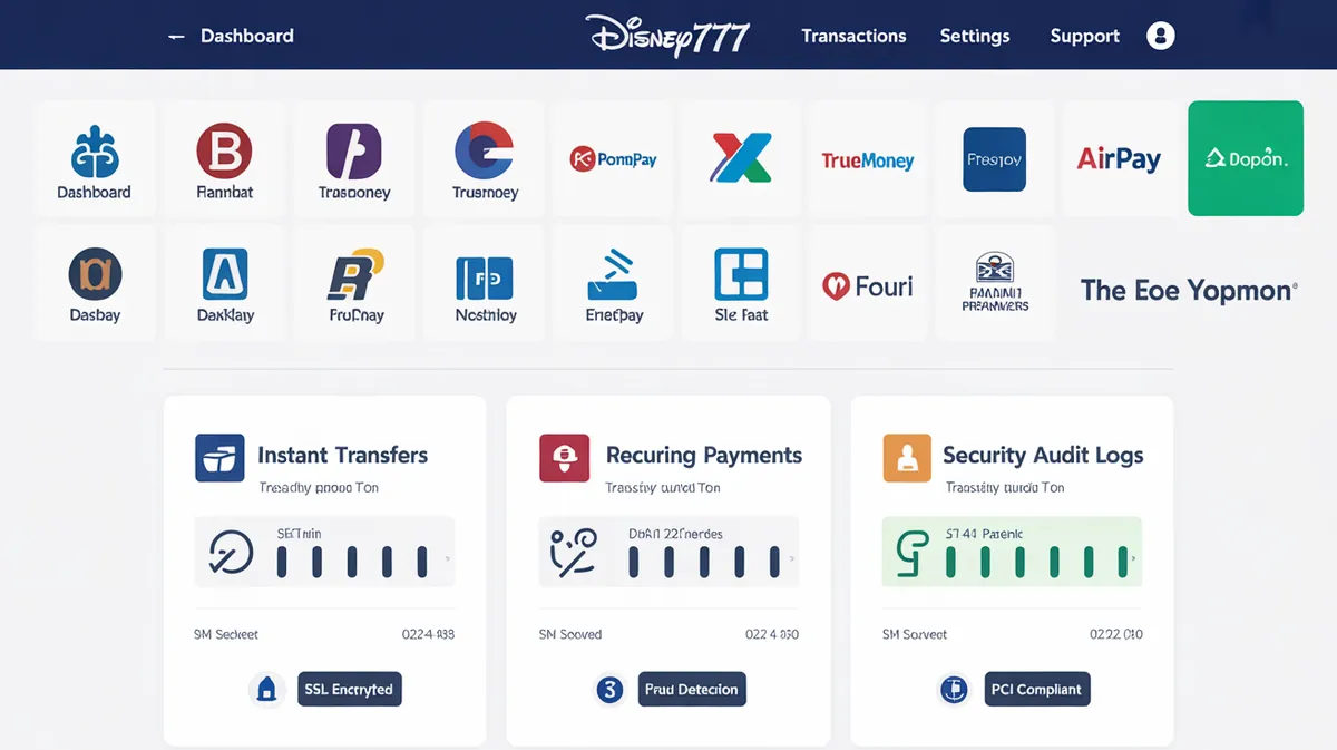 ระบบ Disney777 Wallet การฝาก-ถอนที่รวดเร็วปลอดภัย